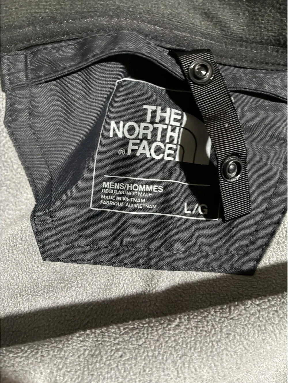 The North Face Men’s Large Black Softshell Jacket Full Zip Fleece Lined Outdoor